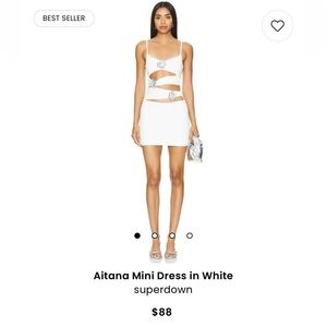 superdown aitana mini dress - white